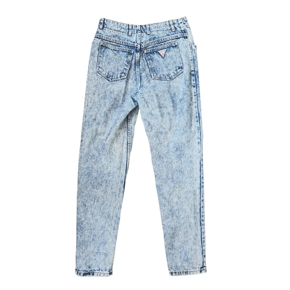 Guess Marciano Vintage Acid Wash Jeans Button Fly High Waisted Made In USA - Picture 11 of 15